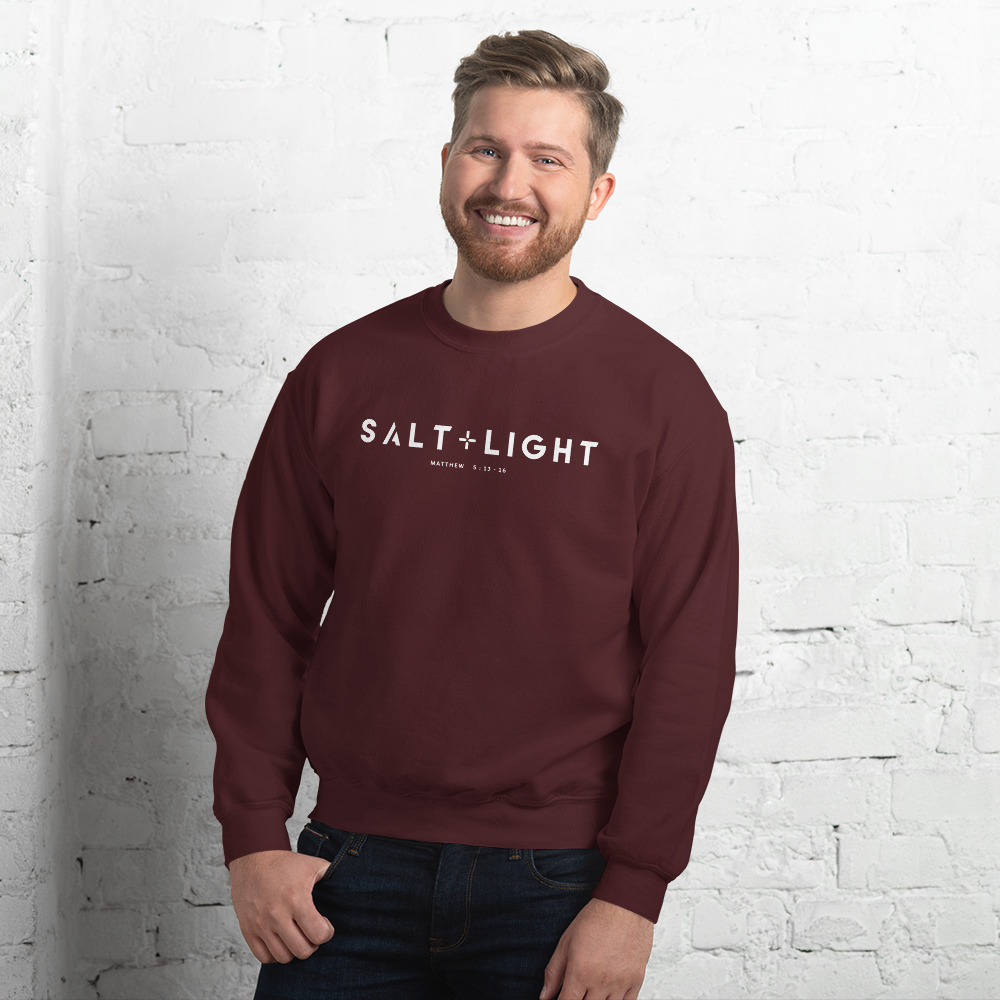 Salt and Light Christian Sweatshirt | Faith-Based Unisex Pullover