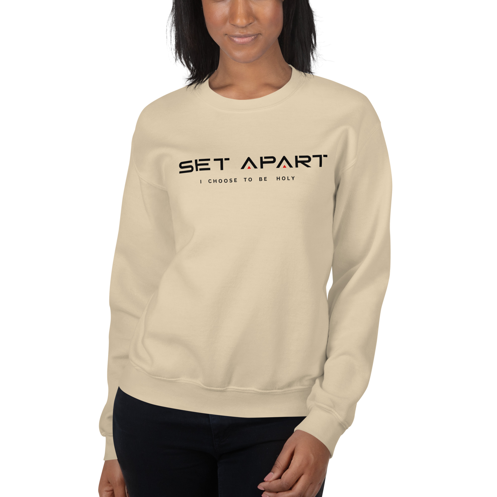 "SET APART - I CHOOSE TO BE HOLY" Unisex Sweatshirt - Image 2