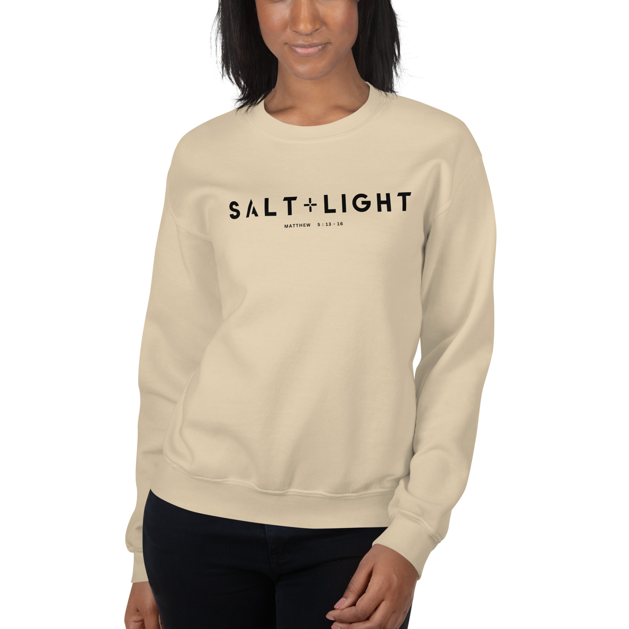 "salt & light" Cozy Fall Unisex Sweatshirt